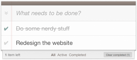 Todo app screenshot